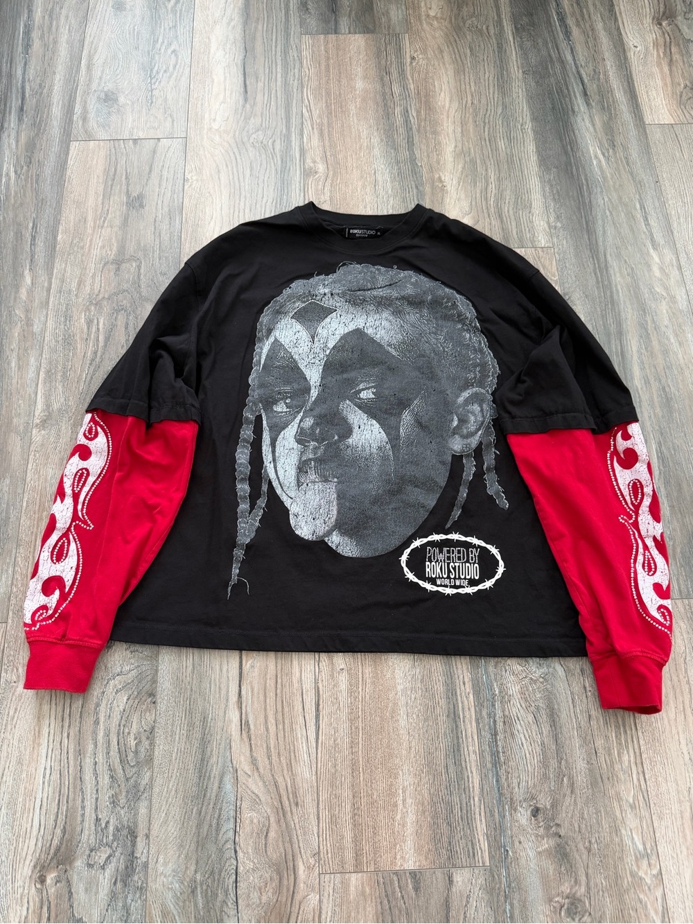 Roku Studio Ruthless Glory layered long-sleeve t-shirt men’s size XL